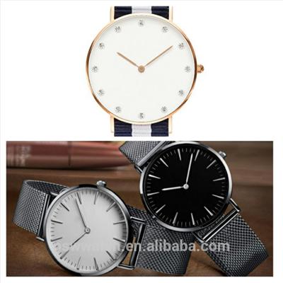 Silver Color Meshband Watch Stainless Steel Quartz Watch