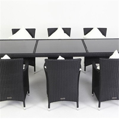 Outdoor Furniture Wicker-9PCS Set Rattan Dining Table And Chairs Set HL-9S-13005