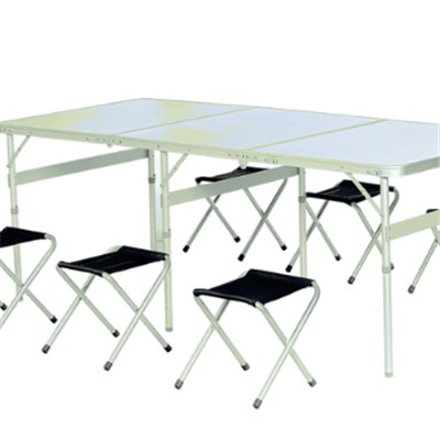 9PCS Aluminum Folding Portable Camping Table Chair Set