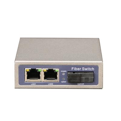 2 Port RJ45 + 1 Port Sc Fiber Network Switch (SW0201SC)