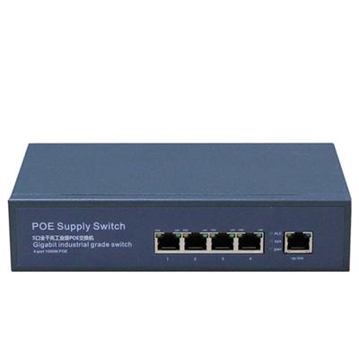 4 Ports 10/100Mbps POE Switch With 1 RJ45 Uplink (POE0410B)