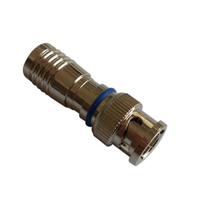 Waterproof CCTV Compression Male BNC Connector For RG6 Cable (CT5078S/RG6)