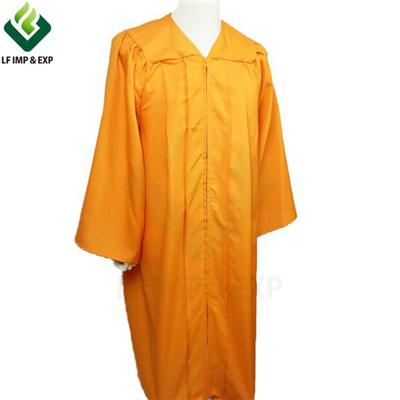 Wholesale Graduation Gowns Matt Orange