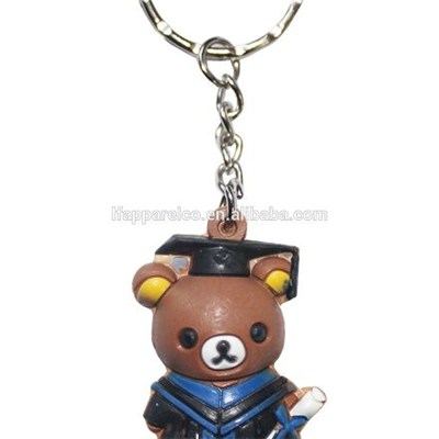 Graduation Bear Key Chain-Men Bear