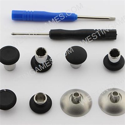 8Pcs Swap Thumbsticks Grips Metal Magnetic Stick Set For PS4 DS4 Controller