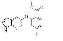 Methyl 2-(1H-pyrrolo[2,3-b]pyridin-5-yloxy)-4-fluorobenzoate CSA: