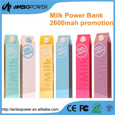 Trending High Quality Factory Price Creative Milk Style Power Bank