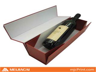 Wholesale Custom Hard Paper Printed Collapsible Wine Bottle Gift Box