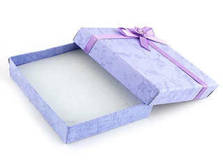 Wholesale Hard Paper Box Brooch Jewelry Gift Box With Ribbon