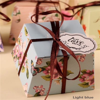 Wedding Favor Boxes Candy Bags Gift Shower Box Elegant Tags Ribbons