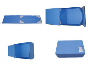 Blue Custom Collapsible Gift Box For Electronics