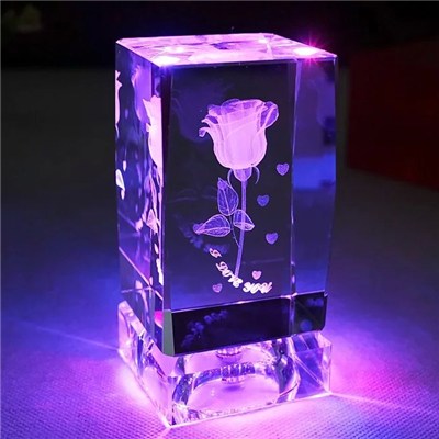 3d Laser Rose Souvenir Gifts