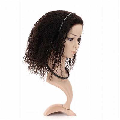 Fashionable Curly Brazilian Human Hair Capless Wig For Black Women