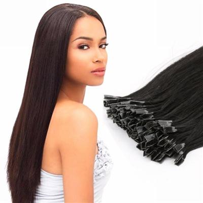 V Tip Fusion Human Hair Extension Straight Peruvian Pre-bonded Remy Hair