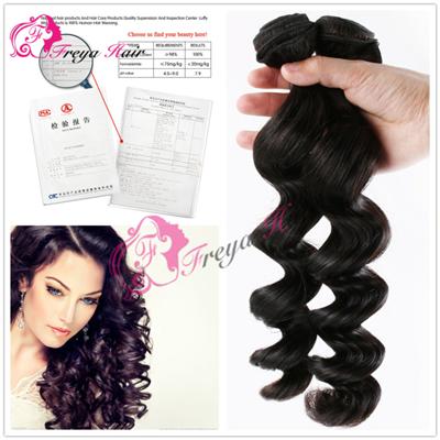 Loose Wave High Quality Unprocessed Virgin Peruvian Human Hair Weaves