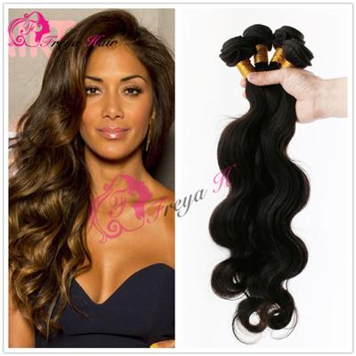 Virgin Malaysian Human Hair Weaves Natural Color Body Wave