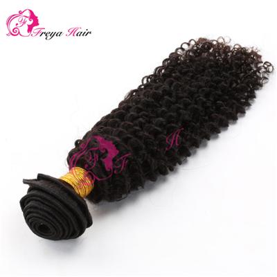 Kinky Curl High Quality Brazilian Remy Human Hair Weaves