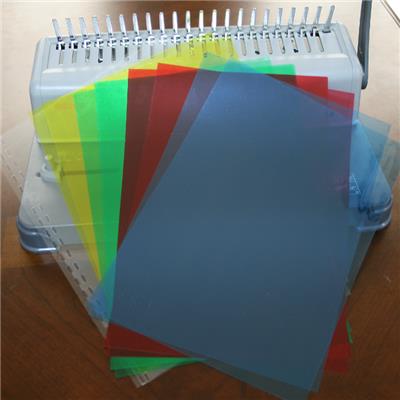 PVC Plastic Notebook Binding Cover