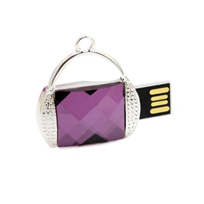 Purple Gem Jewelry USB Disk