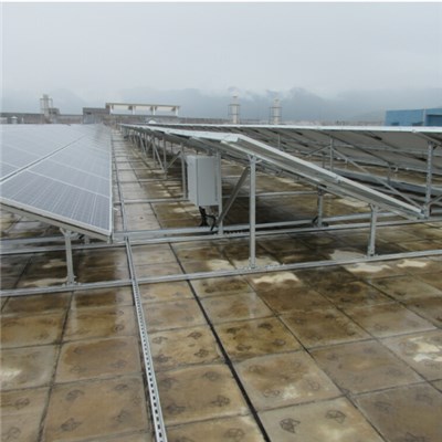CS Dual-pole Galvanizing Steel Ground Solar Structure
