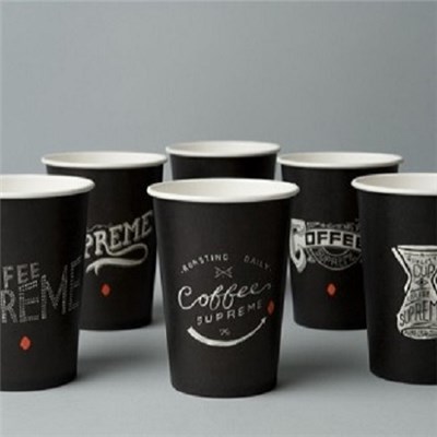 Customizable 8oz 10oz 12oz 16oz 20oz 22oz Disposable Hot Drink Coffee Milk Paper Cups Can Print Logo