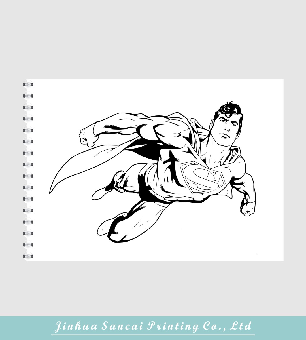 printed superman cartoon book 