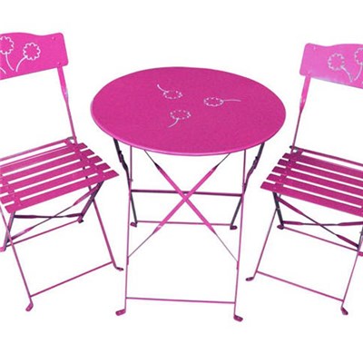 3PC French Garden Furniture Metal Setwrought Iron Outdoor Furniture