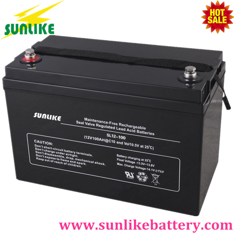 Sunlike Battery, Solar Battery, UPS Battery 12V100Ah