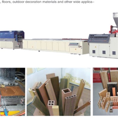 PP PE And PVC Wooden Plastic Extrusion Line