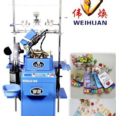 Weihuan (WH) Computeried Single Cylinder Plain Socks Knitting Machine for Baby, Woolen, Rabit Hair Socks, Wh-6f-R