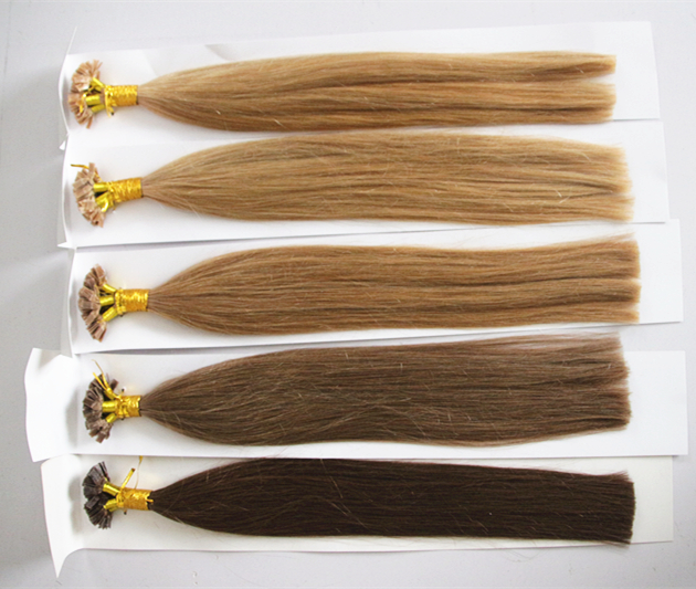 China European Virgin Remy Flat Tip keratin capsule bonded hair extension supplier