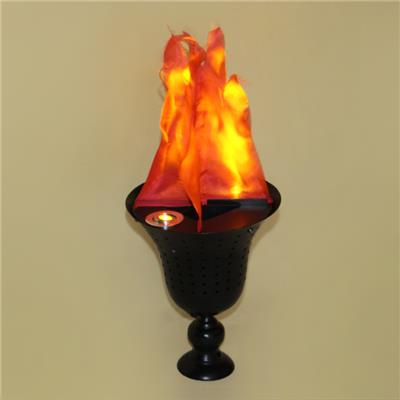 HOT SALE DECORATIVE LED TABLE SILK FLAME LIGHT IN TRUMPET SHAPE