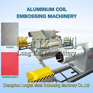 Aluminum plate embossing machine is mainly for producing embossed aluminum plates for Decorative materials