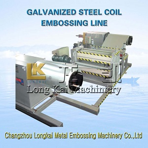 High Quality Galvanized coil embossing machine manufacturer