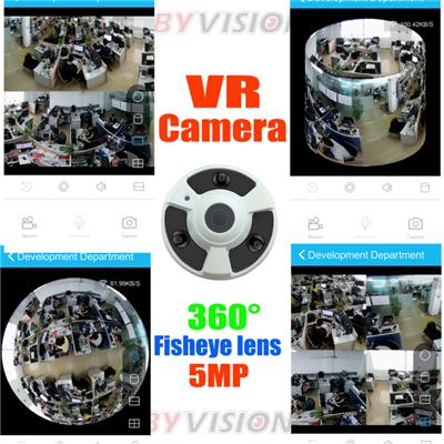 5MP Fisheye Lens 360 VR Camera App