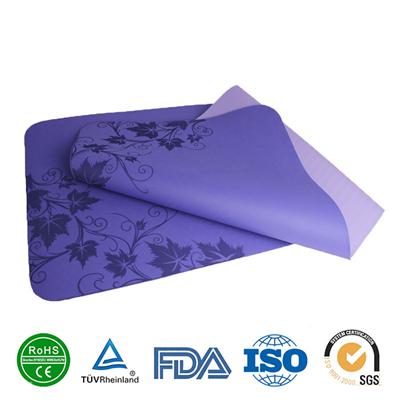 Custom color printing TPE travel yoga mats safety mats for yoga exercise, differen width and thich meeting rich requirement