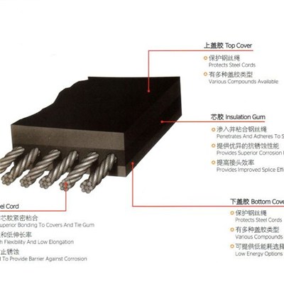 Standard Construction Type Steel Cord Conveyor Belt