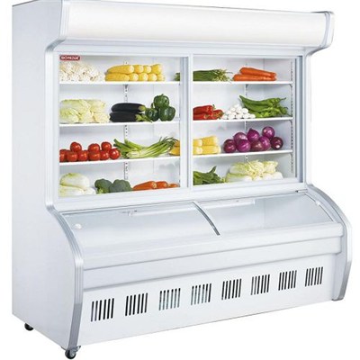 Vegetable And Meat Showcase Cooler