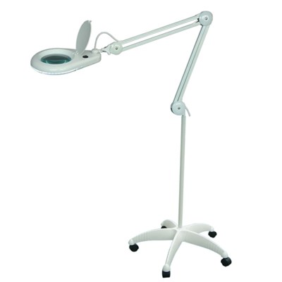 5 Inch LED Magnifier Lamp On Floor Stand