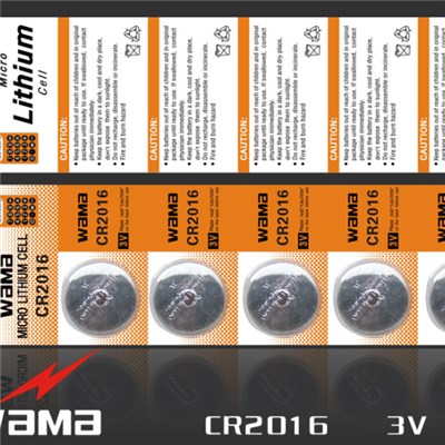 CR2016 Lithium Button Cell Battery