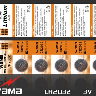 CR2032 Lithium Button Cell Battery