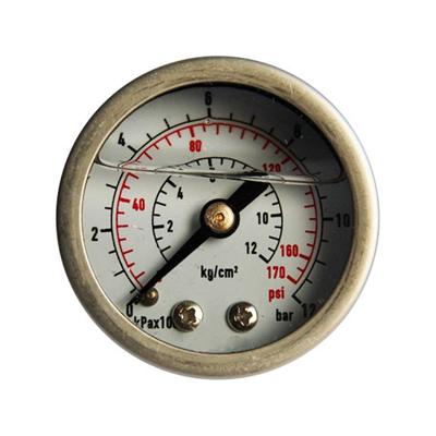 All Stainless Steel Back Connection Wika Type Glycerine Or Silicone Oil Filled Pressure Gauge