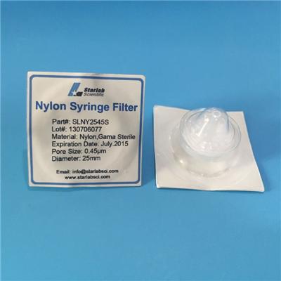 Sterile Nylon Syringe Filter