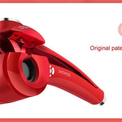 Red LED Hair Curler Can Temperature Setting 180-230°