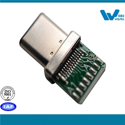 Type C USB Male Plug With IC (P/N:USB-M0512-D55)