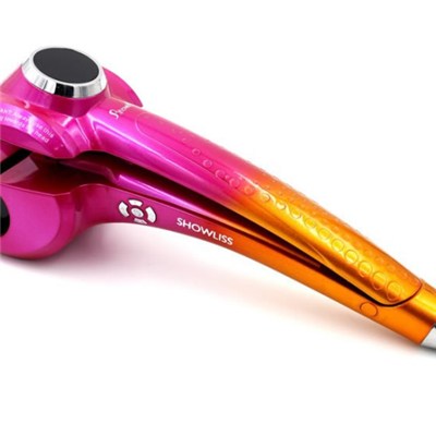 Pink Orange Automatic Curling Irons With PTC Heater