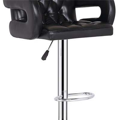 Synthetic Leather Bar Stool with U Armrest