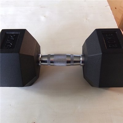 Hex Rubber Coated Dumbbell