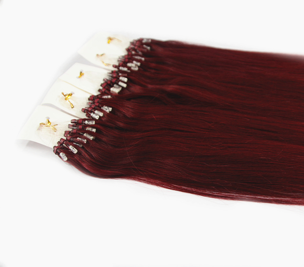 China Factory Price Micro Ring Loop Remy Human Hair extensions supplier