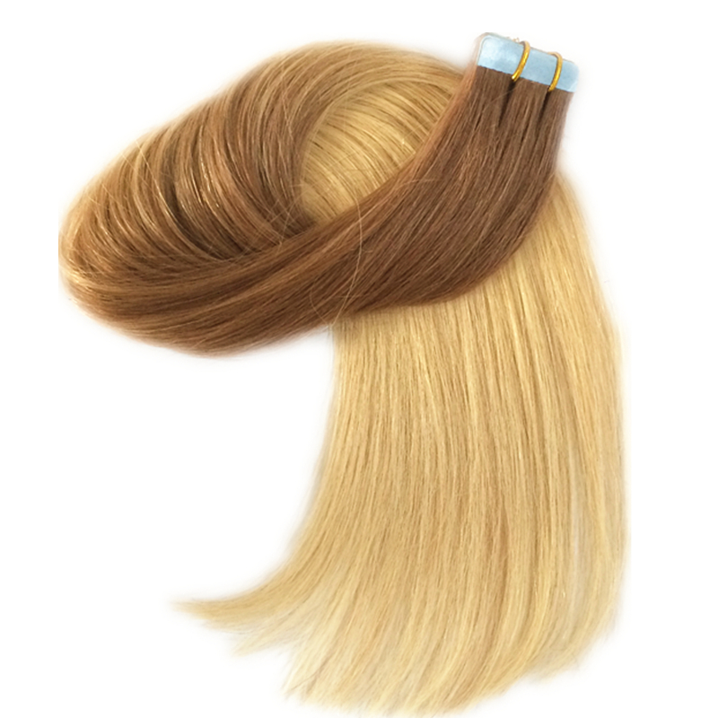 China Cheapest Balayage Ombre Adhesive Tape in remy Human Hair Extensions supplier